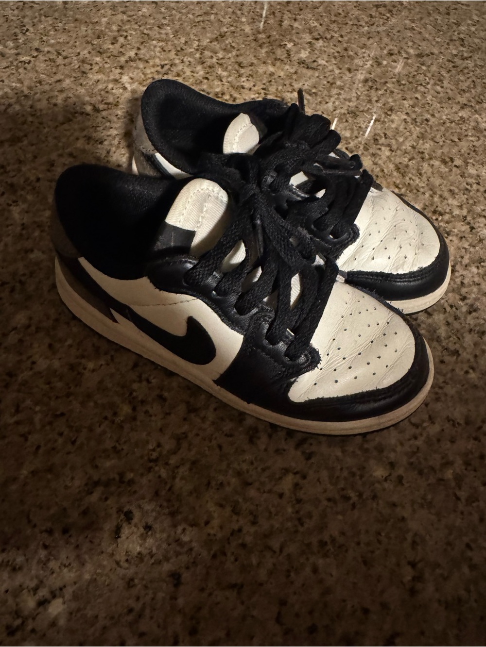 Nike Air Jordan Brown, Black & White Kids Sneakers - Classic Low-Top